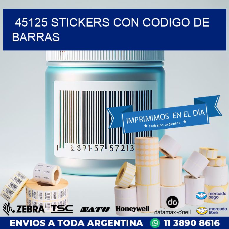 45125 STICKERS CON CODIGO DE BARRAS