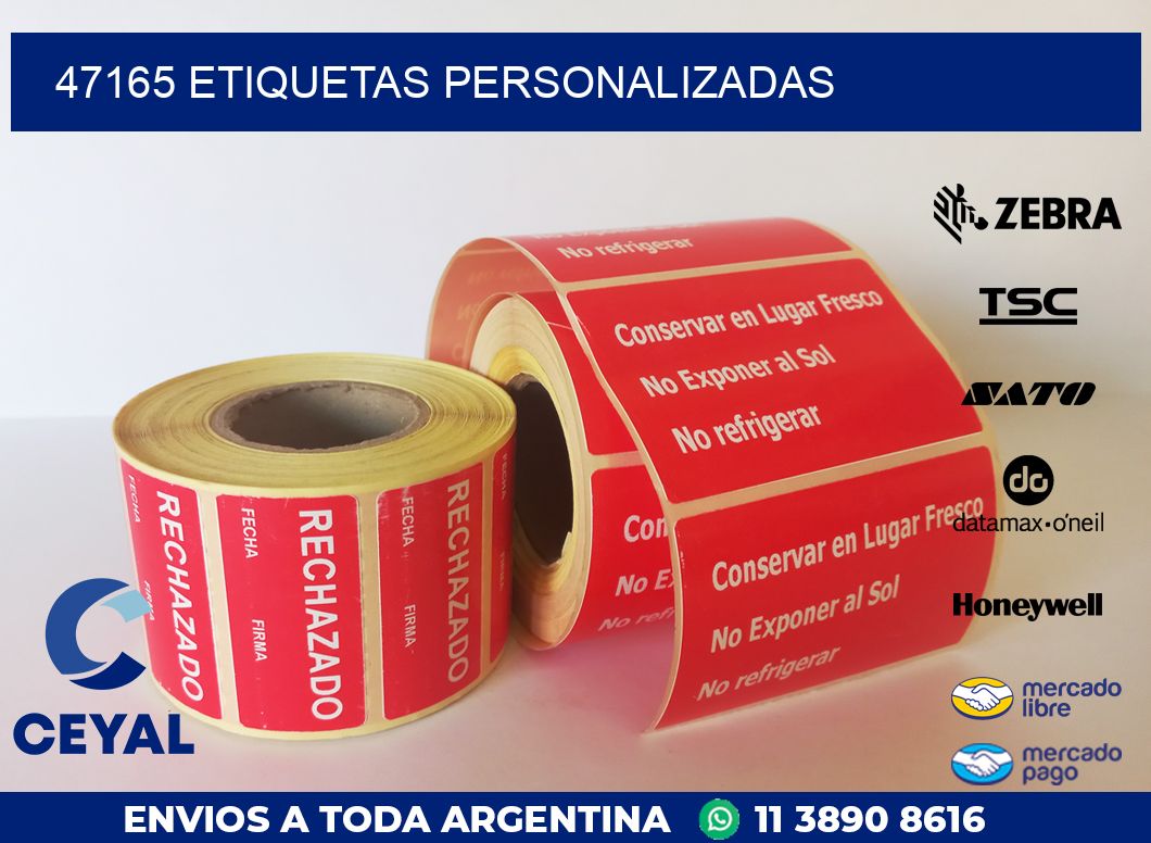 47165 ETIQUETAS PERSONALIZADAS
