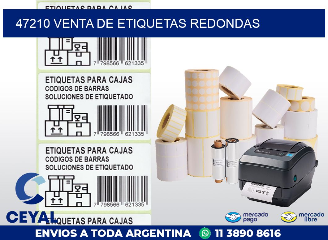 47210 VENTA DE ETIQUETAS REDONDAS