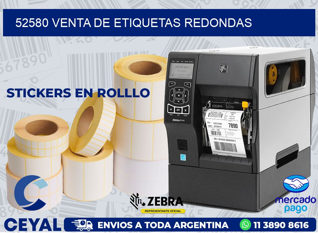 52580 VENTA DE ETIQUETAS REDONDAS