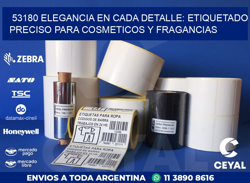 53180 ELEGANCIA EN CADA DETALLE: ETIQUETADO PRECISO PARA COSMETICOS Y FRAGANCIAS