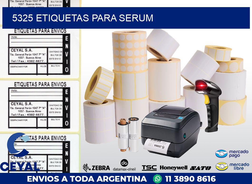 5325 ETIQUETAS PARA SERUM