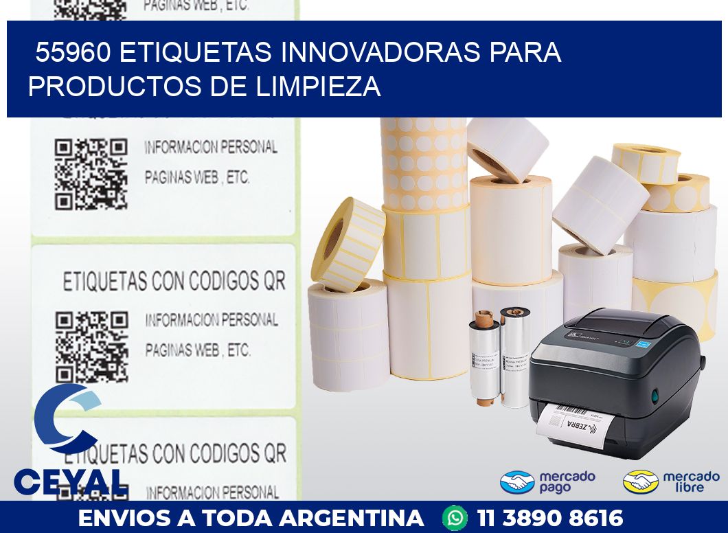 55960 ETIQUETAS INNOVADORAS PARA PRODUCTOS DE LIMPIEZA