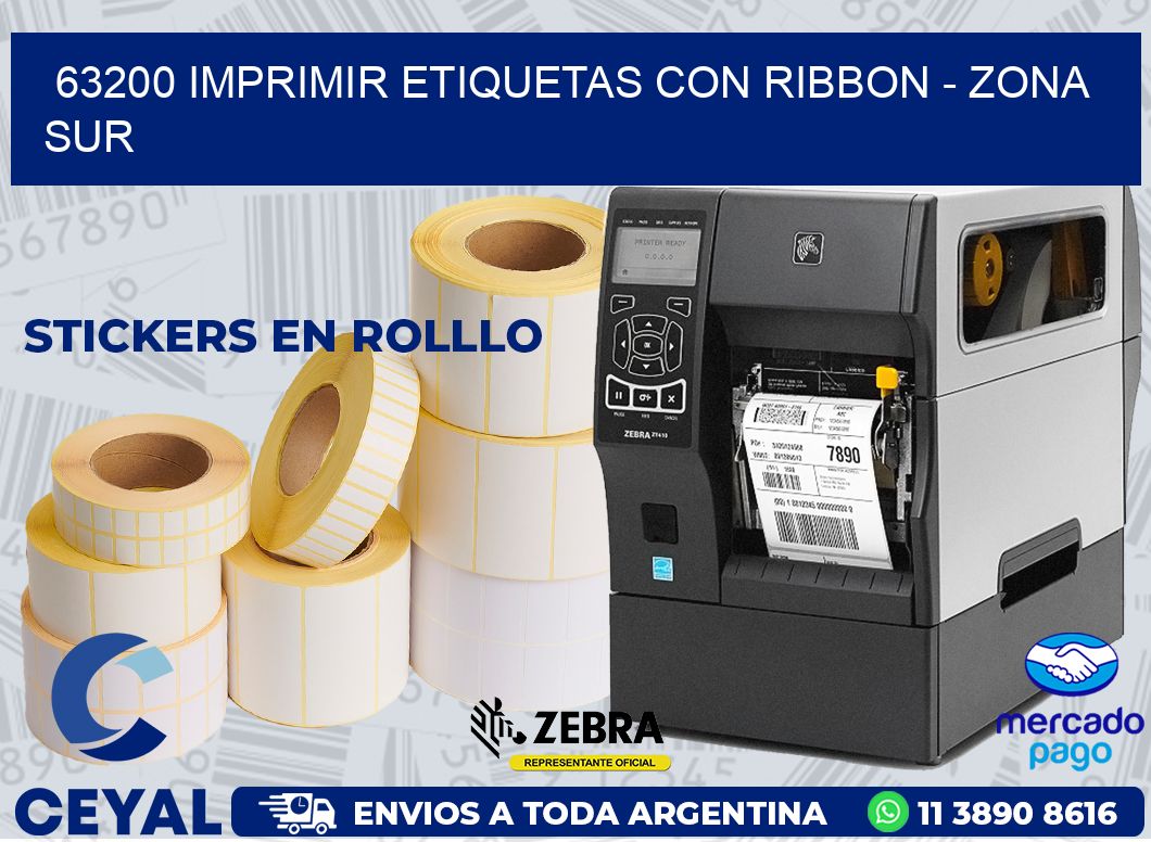 63200 IMPRIMIR ETIQUETAS CON RIBBON - ZONA SUR