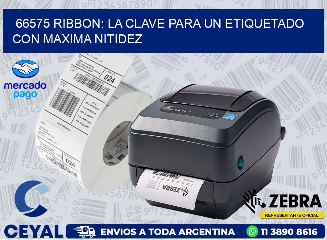66575 RIBBON: LA CLAVE PARA UN ETIQUETADO CON MAXIMA NITIDEZ