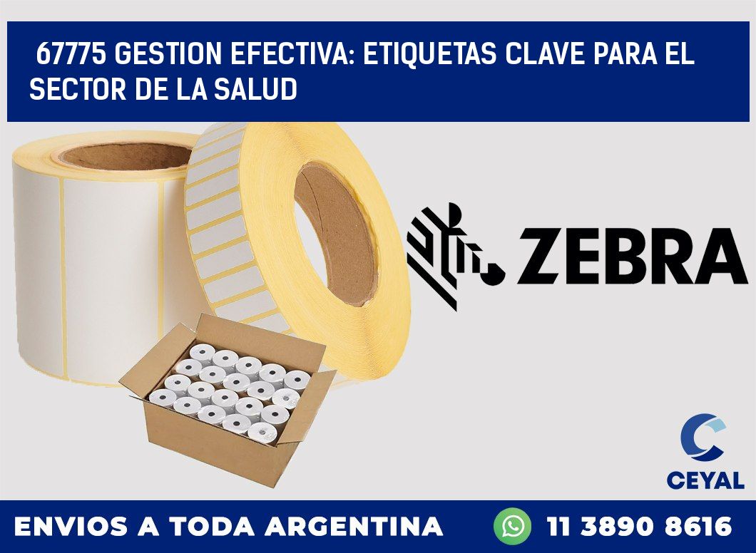 67775 GESTION EFECTIVA: ETIQUETAS CLAVE PARA EL SECTOR DE LA SALUD