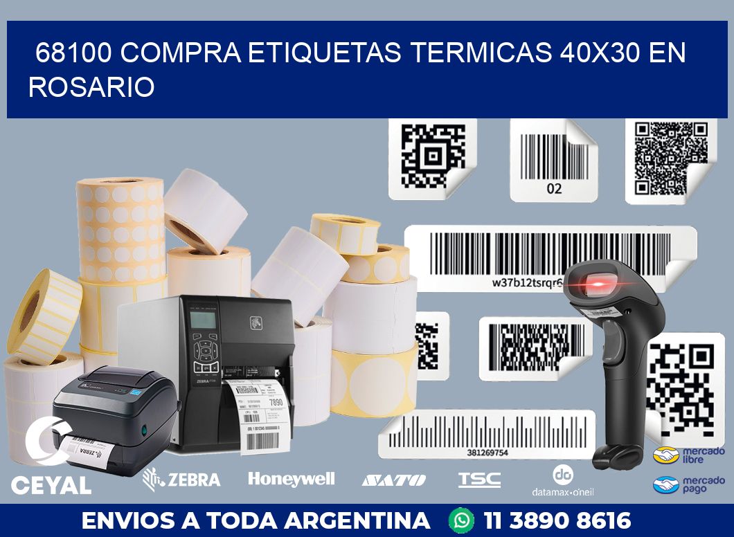 68100 COMPRA ETIQUETAS TERMICAS 40X30 EN ROSARIO