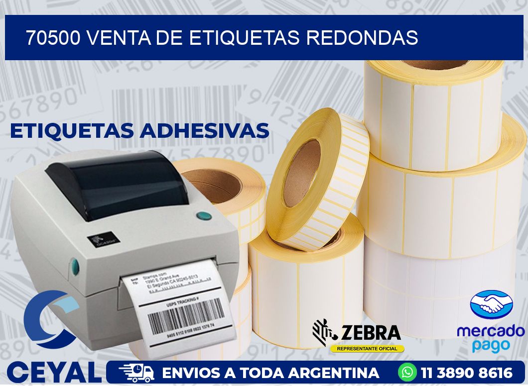 70500 VENTA DE ETIQUETAS REDONDAS