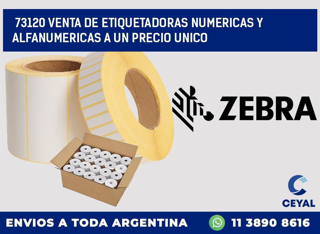 73120 VENTA DE ETIQUETADORAS NUMERICAS Y ALFANUMERICAS A UN PRECIO UNICO
