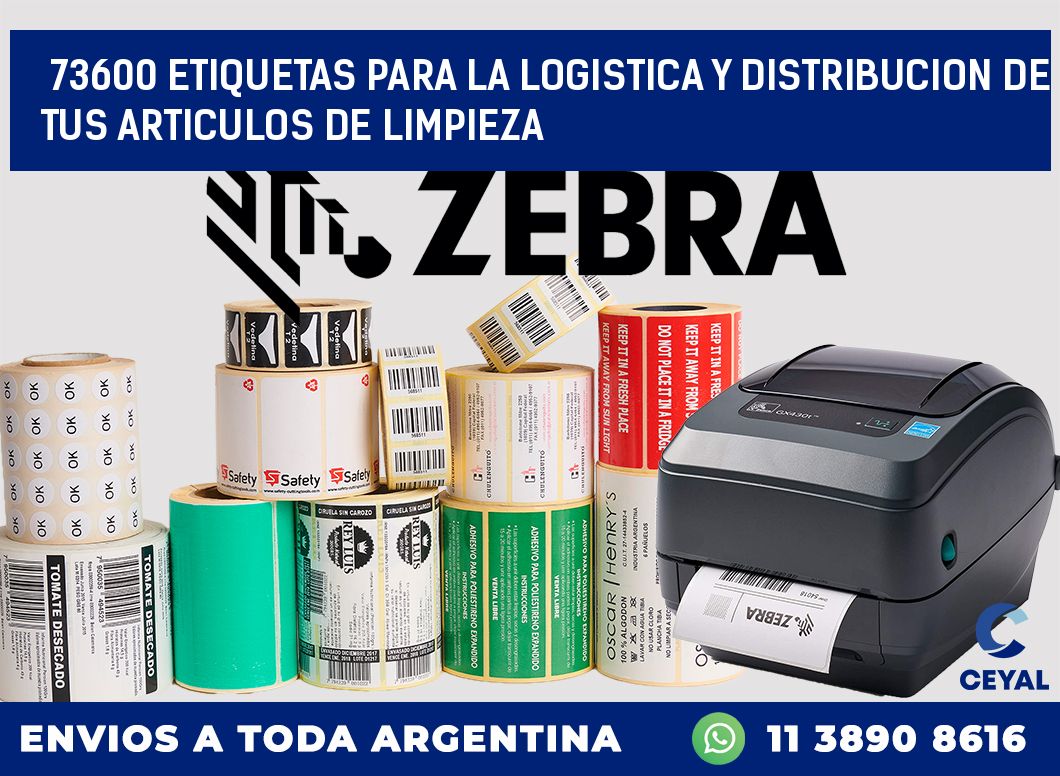 73600 ETIQUETAS PARA LA LOGISTICA Y DISTRIBUCION DE TUS ARTICULOS DE LIMPIEZA