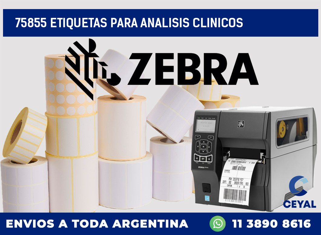 75855 ETIQUETAS PARA ANALISIS CLINICOS
