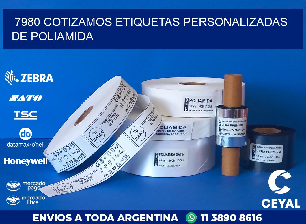 7980 COTIZAMOS ETIQUETAS PERSONALIZADAS DE POLIAMIDA