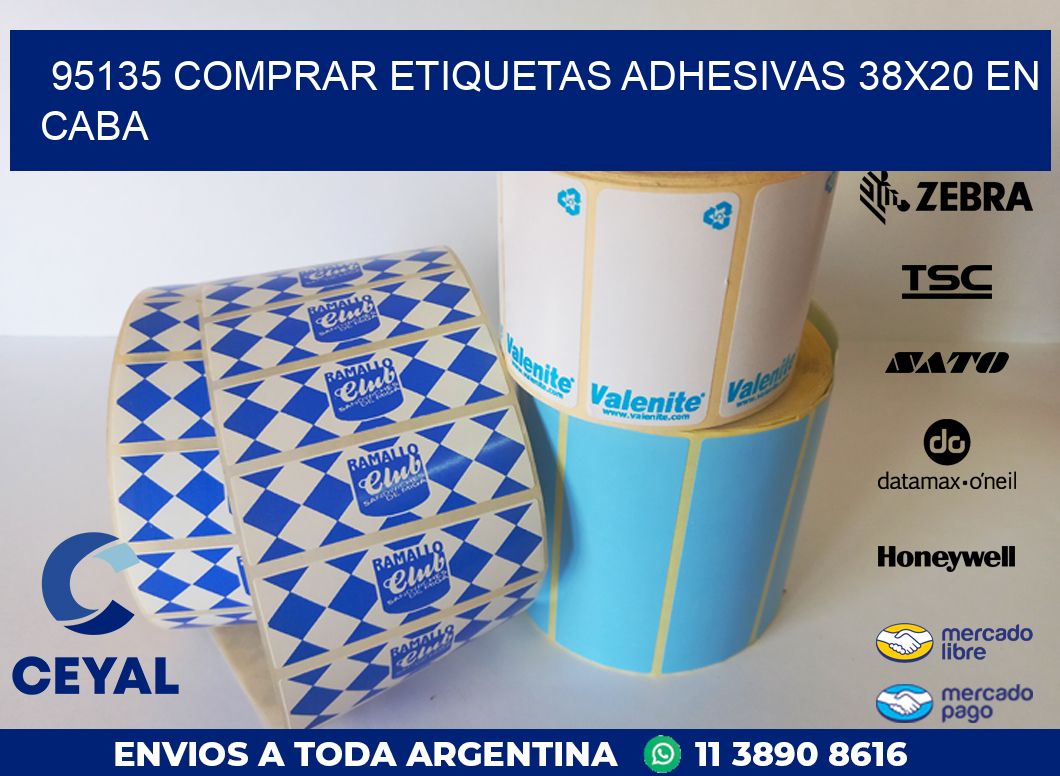 95135 COMPRAR ETIQUETAS ADHESIVAS 38X20 EN CABA