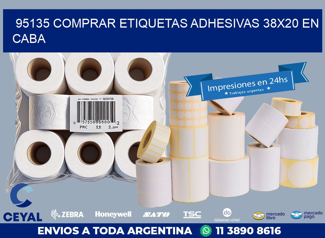 95135 COMPRAR ETIQUETAS ADHESIVAS 38X20 EN CABA