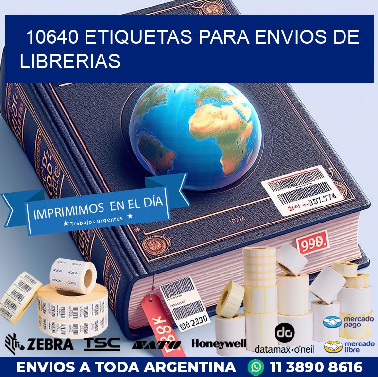 10640 ETIQUETAS PARA ENVIOS DE LIBRERIAS