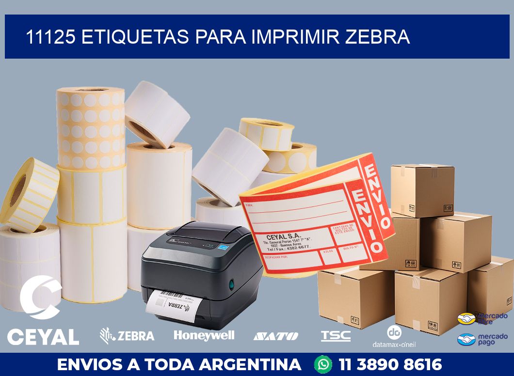 11125 ETIQUETAS PARA IMPRIMIR ZEBRA