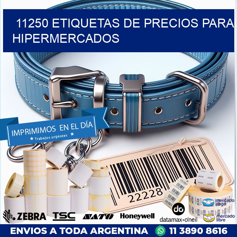 11250 ETIQUETAS DE PRECIOS PARA HIPERMERCADOS