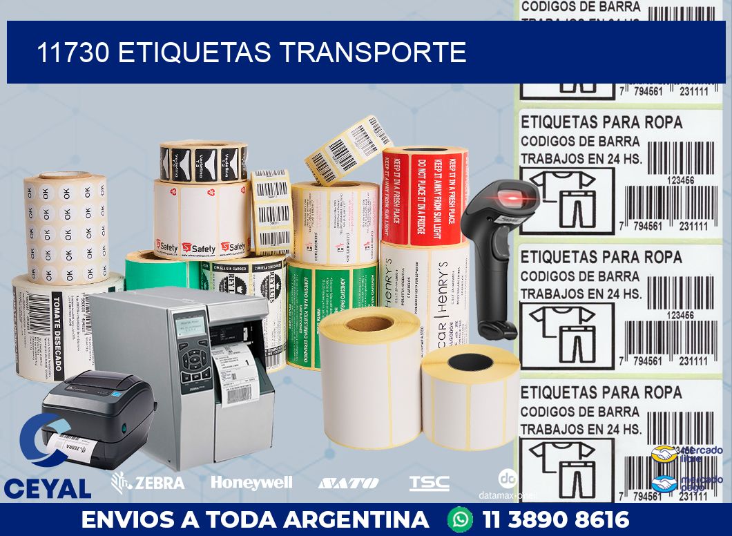 11730 ETIQUETAS TRANSPORTE