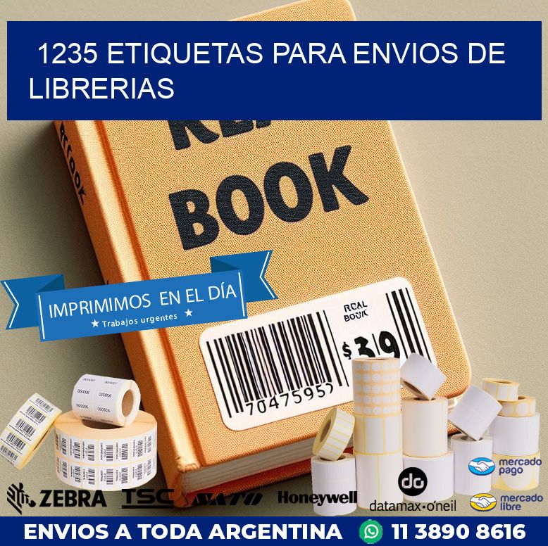 1235 ETIQUETAS PARA ENVIOS DE LIBRERIAS