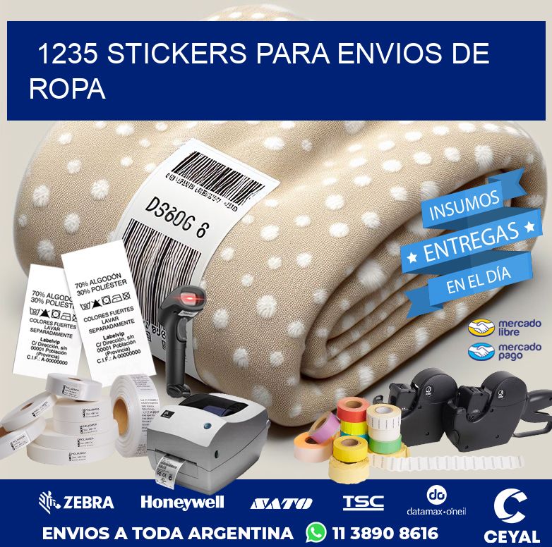 1235 STICKERS PARA ENVIOS DE ROPA