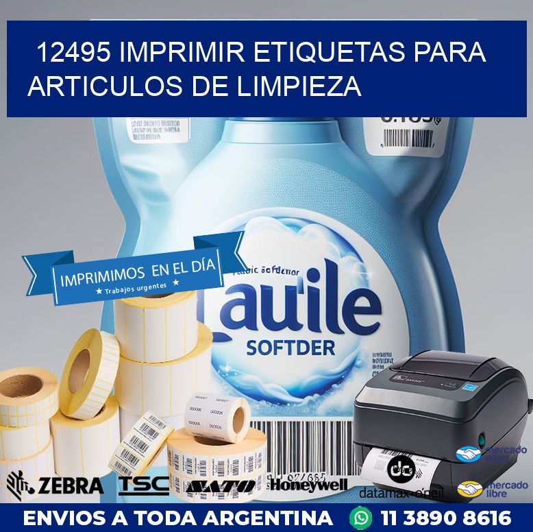 12495 IMPRIMIR ETIQUETAS PARA ARTICULOS DE LIMPIEZA