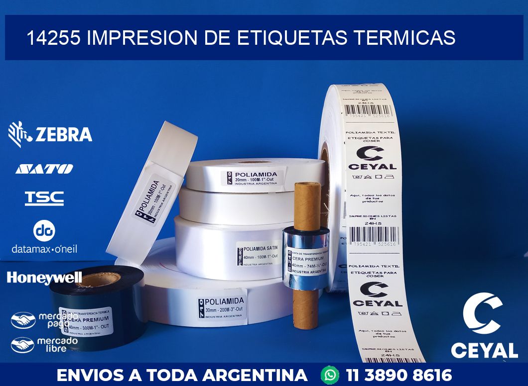 14255 IMPRESION DE ETIQUETAS TERMICAS