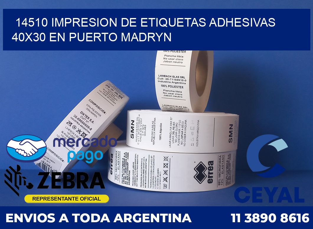 14510 IMPRESION DE ETIQUETAS ADHESIVAS 40X30 EN PUERTO MADRYN