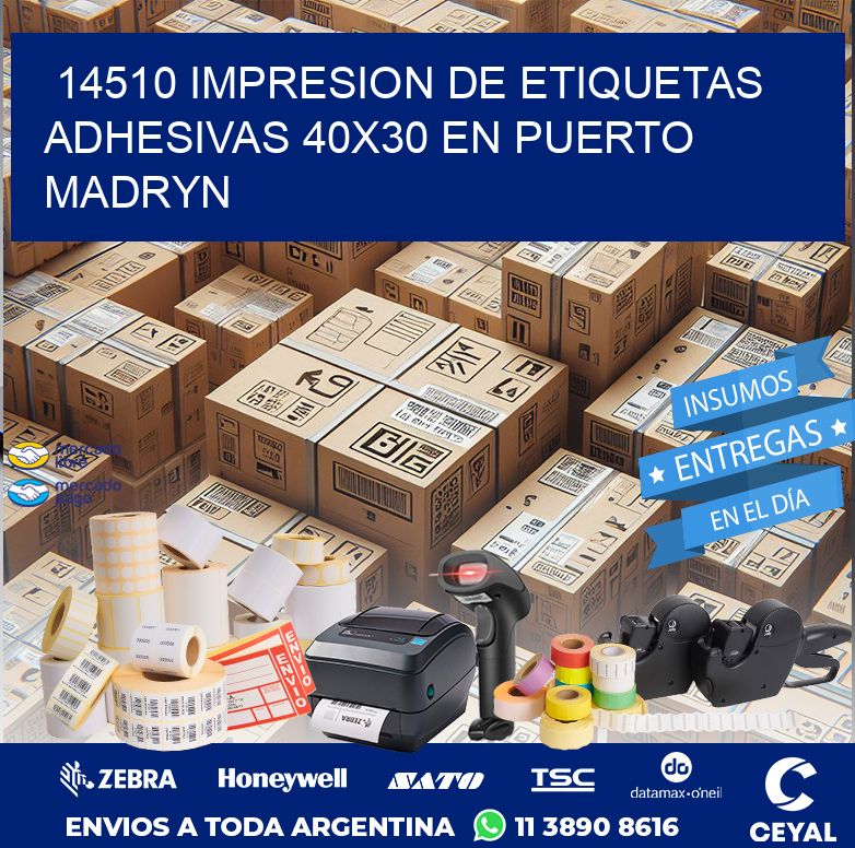 14510 IMPRESION DE ETIQUETAS ADHESIVAS 40X30 EN PUERTO MADRYN