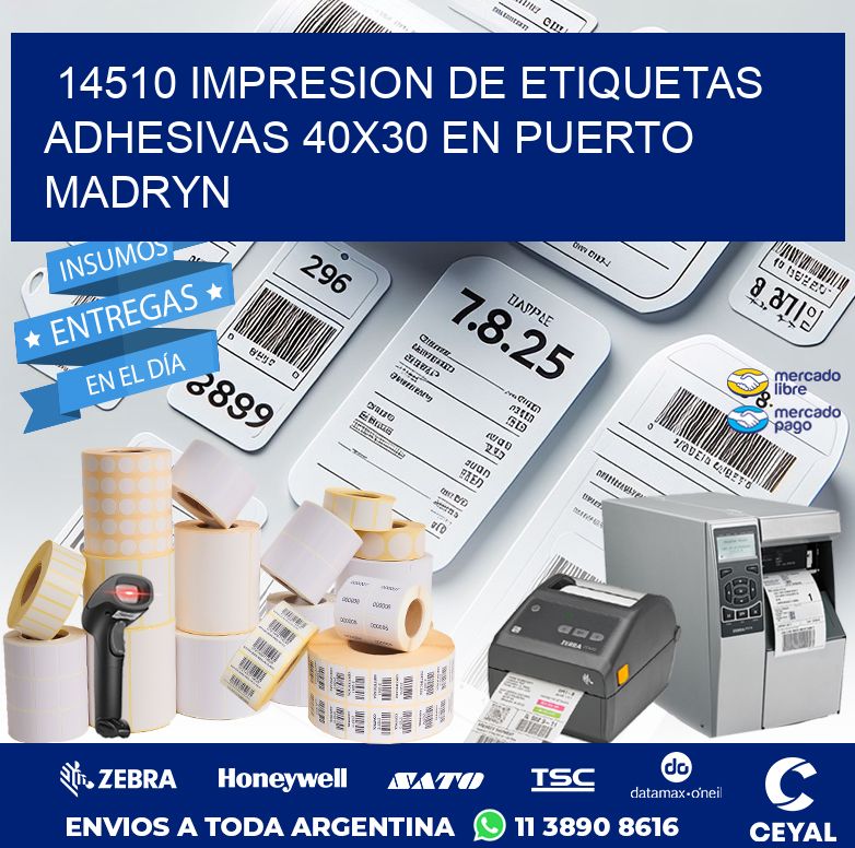 14510 IMPRESION DE ETIQUETAS ADHESIVAS 40X30 EN PUERTO MADRYN