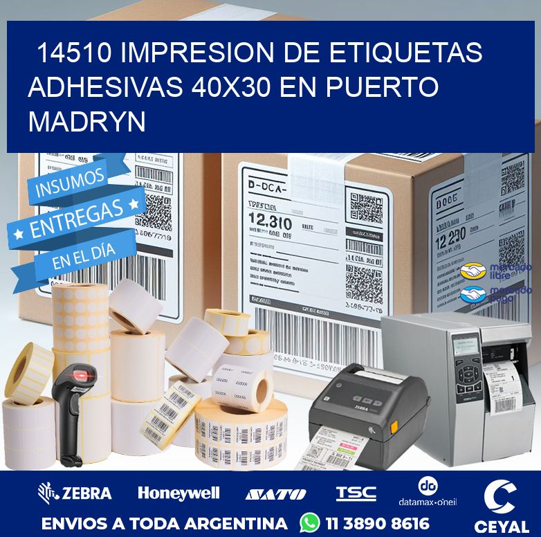 14510 IMPRESION DE ETIQUETAS ADHESIVAS 40X30 EN PUERTO MADRYN