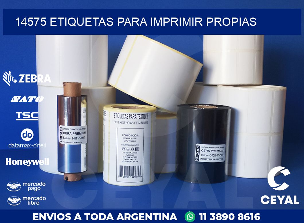 14575 ETIQUETAS PARA IMPRIMIR PROPIAS