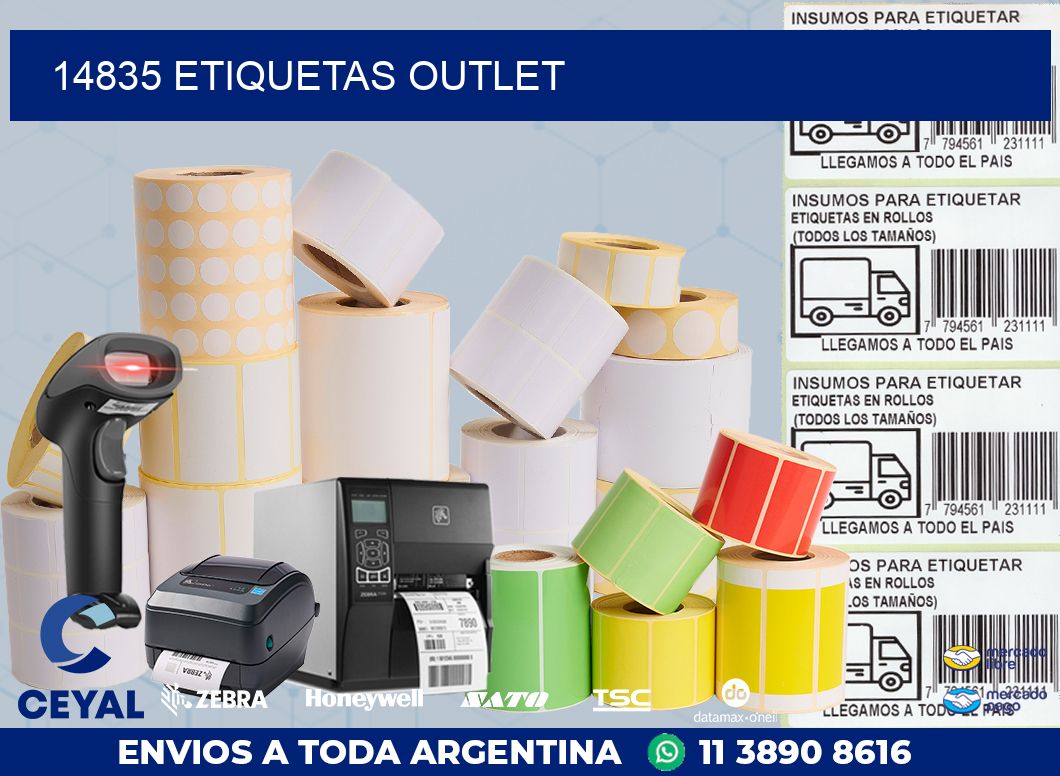14835 ETIQUETAS OUTLET