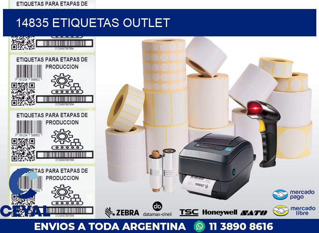 14835 ETIQUETAS OUTLET