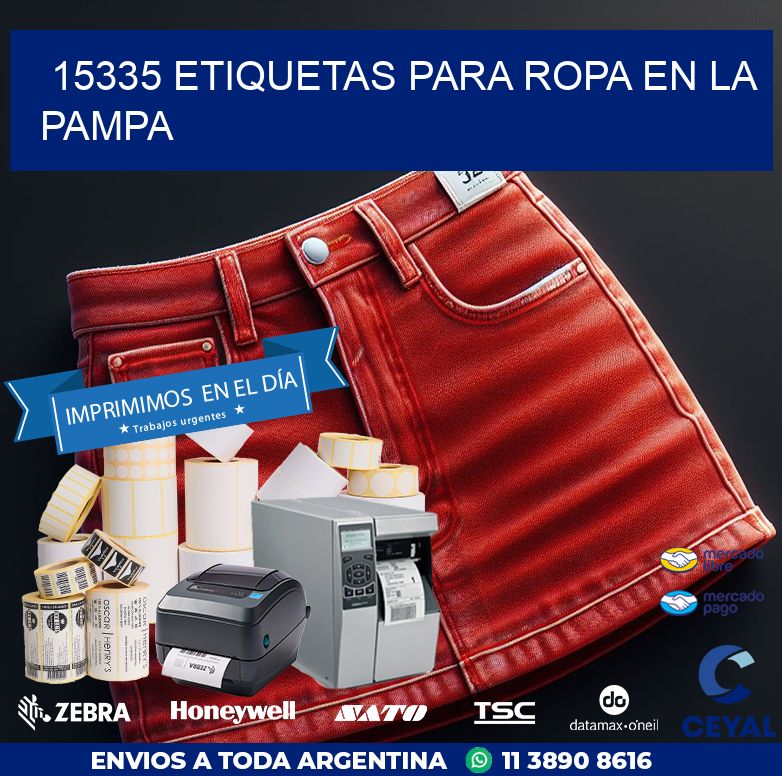 15335 ETIQUETAS PARA ROPA EN LA PAMPA