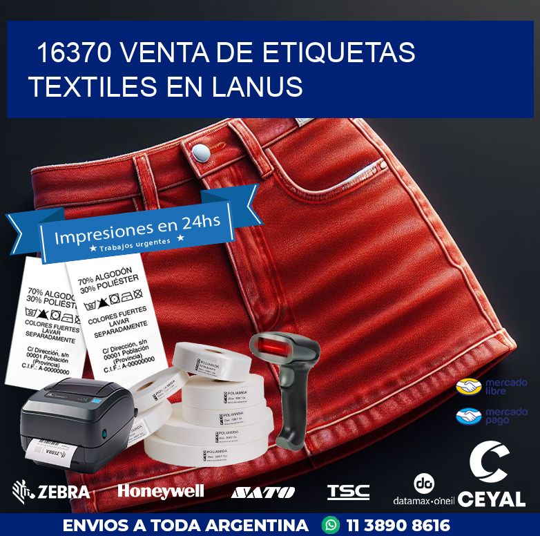 16370 VENTA DE ETIQUETAS TEXTILES EN LANUS