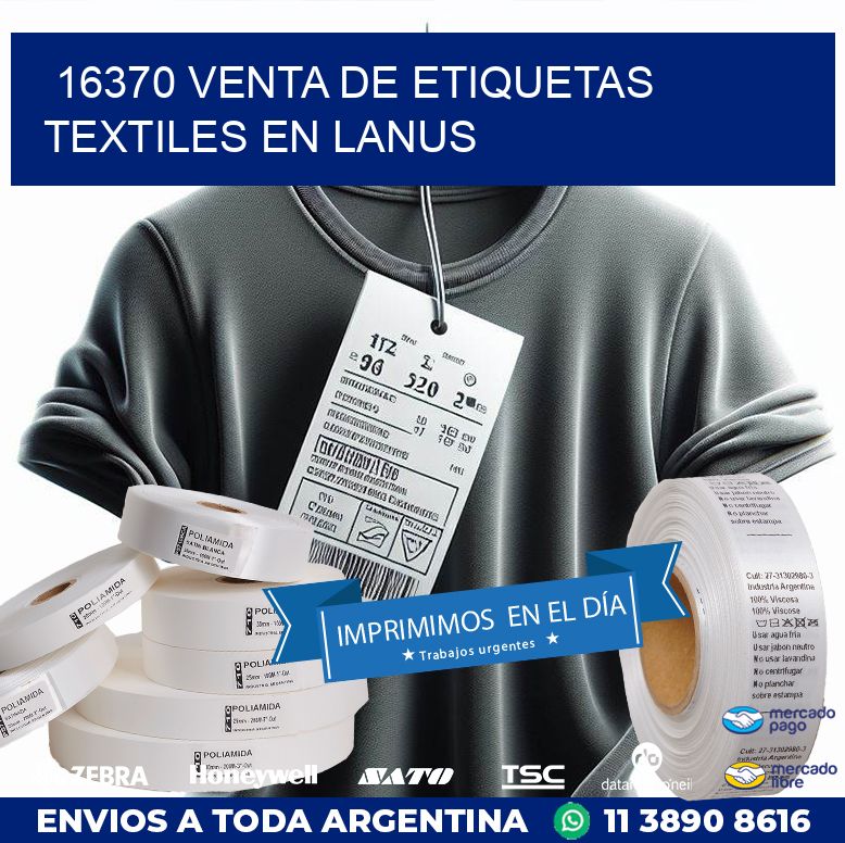 16370 VENTA DE ETIQUETAS TEXTILES EN LANUS