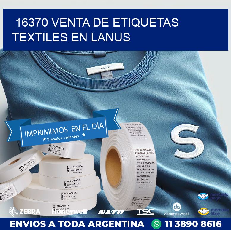 16370 VENTA DE ETIQUETAS TEXTILES EN LANUS
