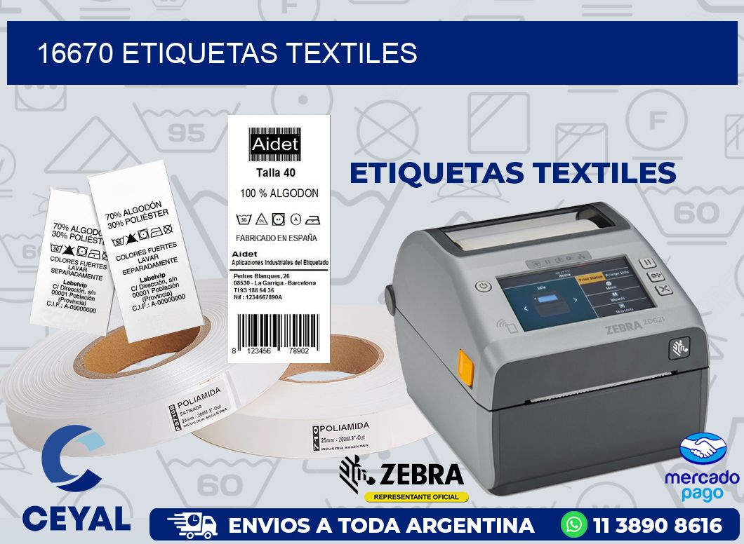 16670 ETIQUETAS TEXTILES