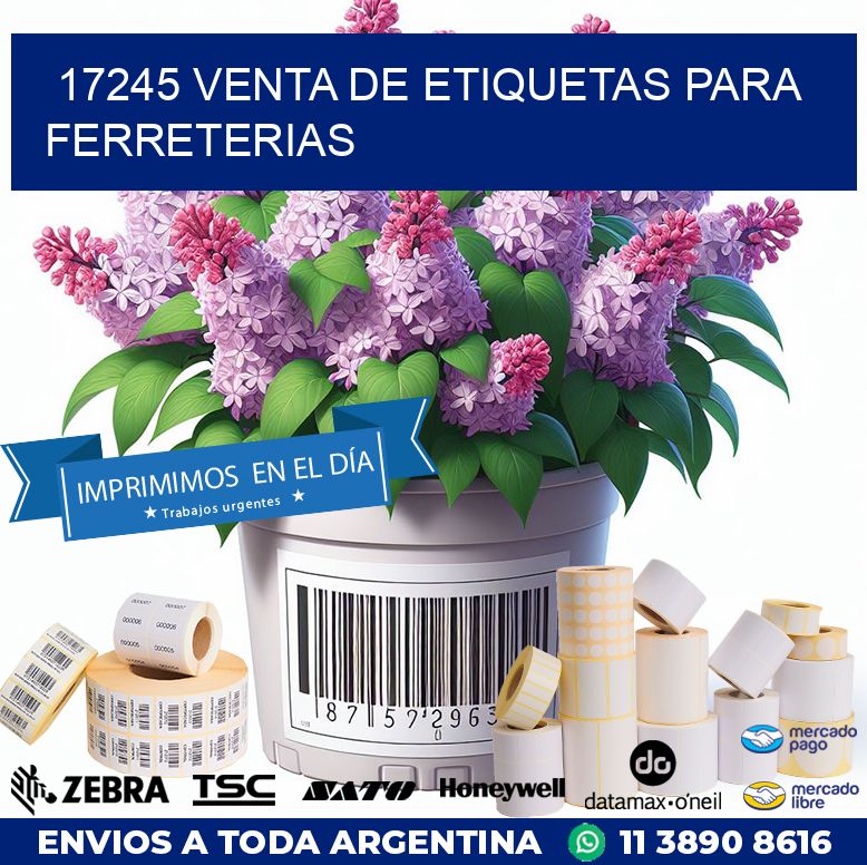 17245 VENTA DE ETIQUETAS PARA FERRETERIAS