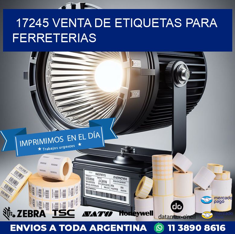 17245 VENTA DE ETIQUETAS PARA FERRETERIAS