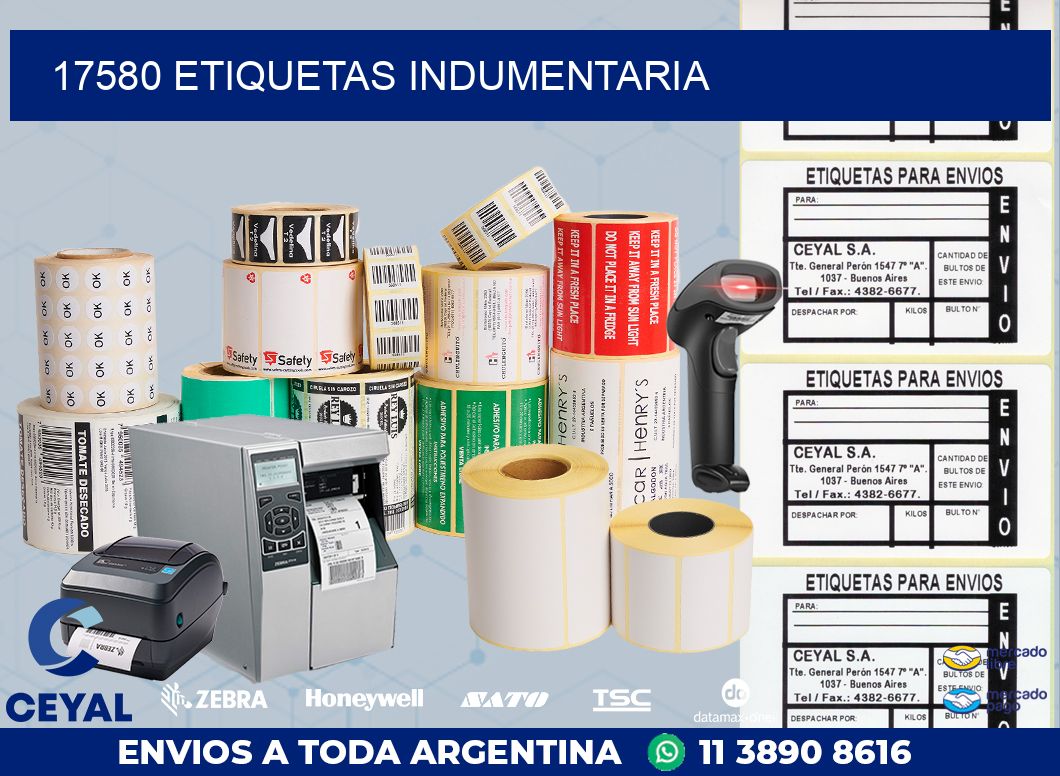 17580 ETIQUETAS INDUMENTARIA