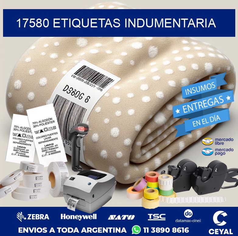 17580 ETIQUETAS INDUMENTARIA