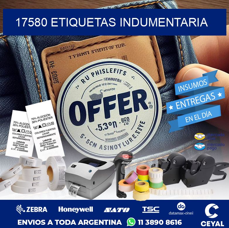 17580 ETIQUETAS INDUMENTARIA