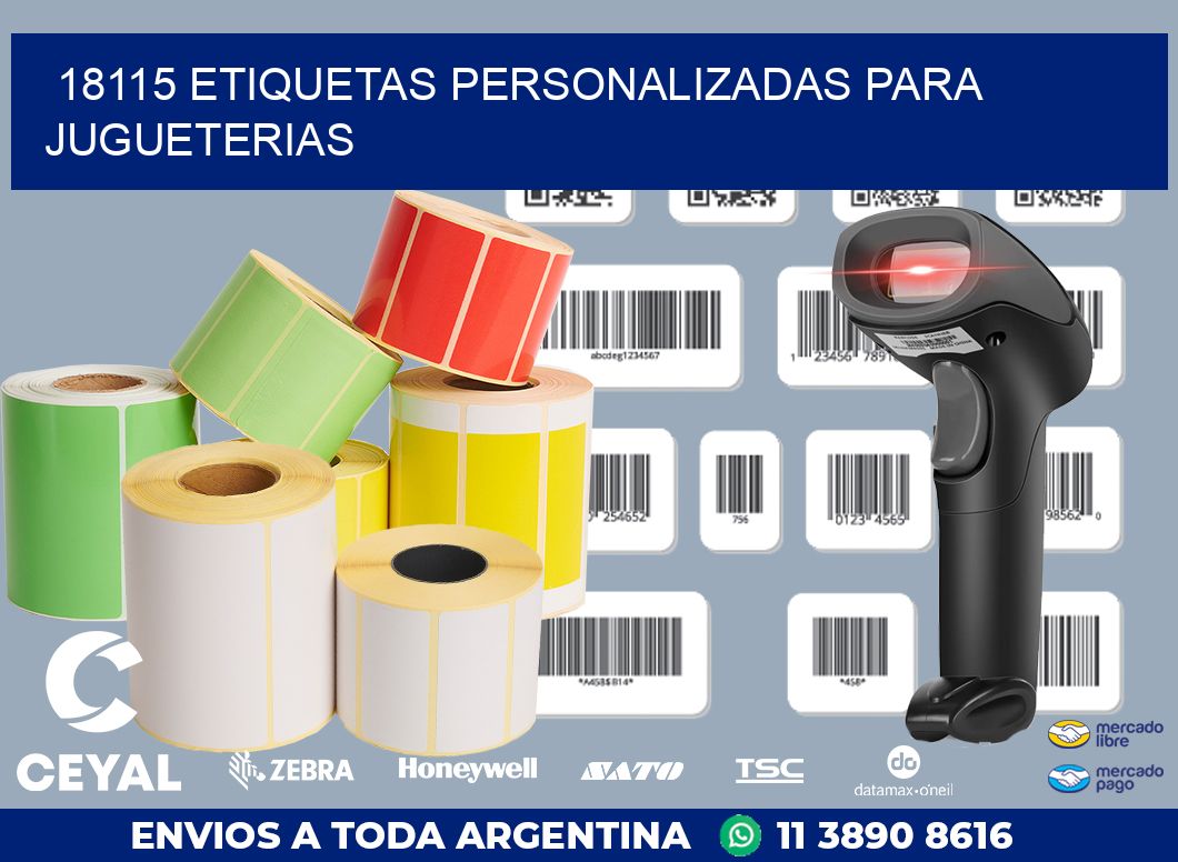 18115 ETIQUETAS PERSONALIZADAS PARA JUGUETERIAS