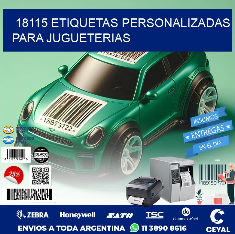 18115 ETIQUETAS PERSONALIZADAS PARA JUGUETERIAS