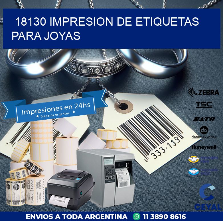 18130 IMPRESION DE ETIQUETAS PARA JOYAS