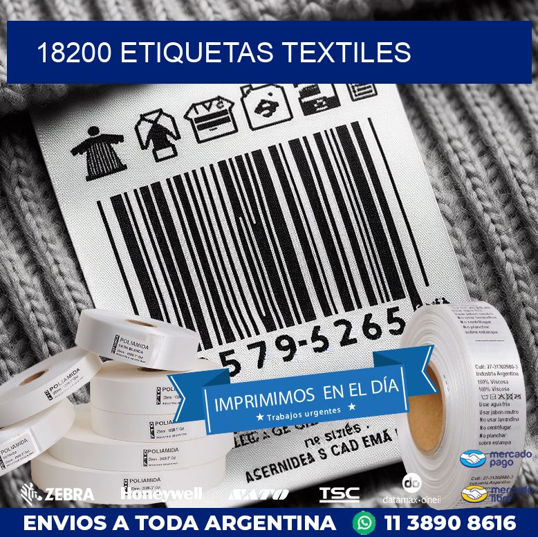 18200 ETIQUETAS TEXTILES