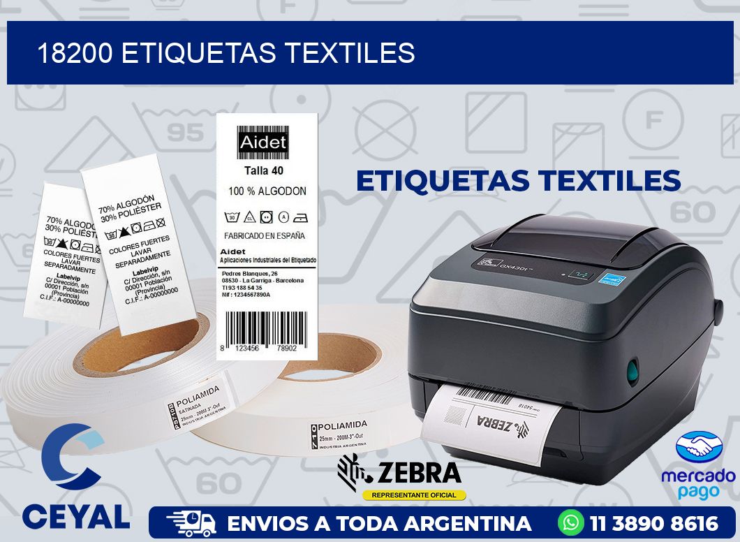 18200 ETIQUETAS TEXTILES