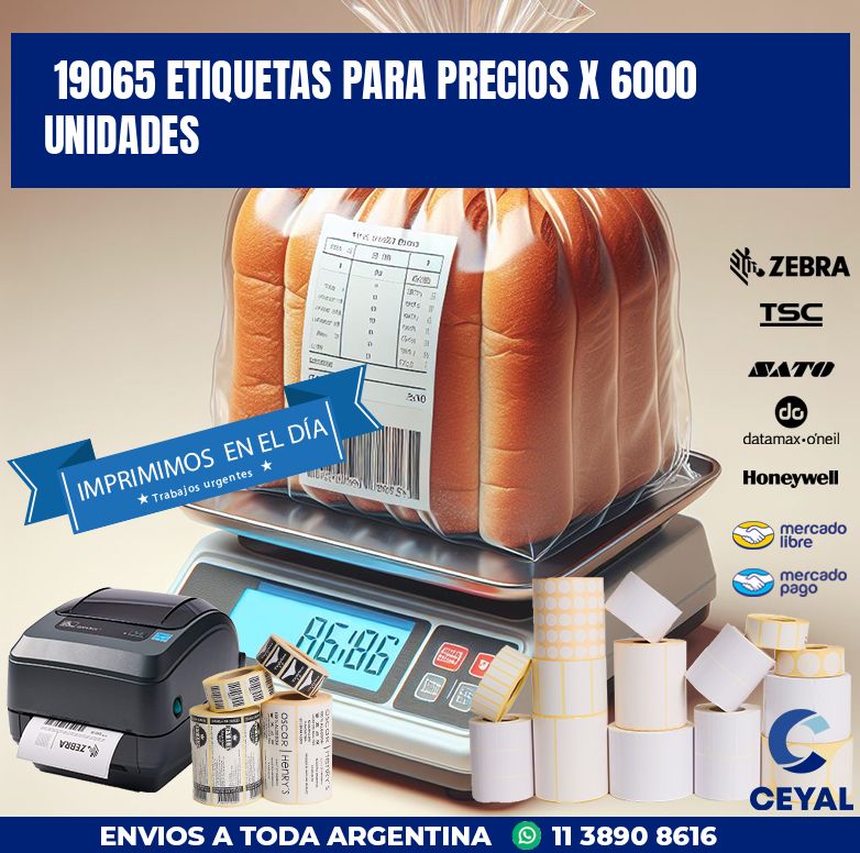 19065 ETIQUETAS PARA PRECIOS X 6000 UNIDADES