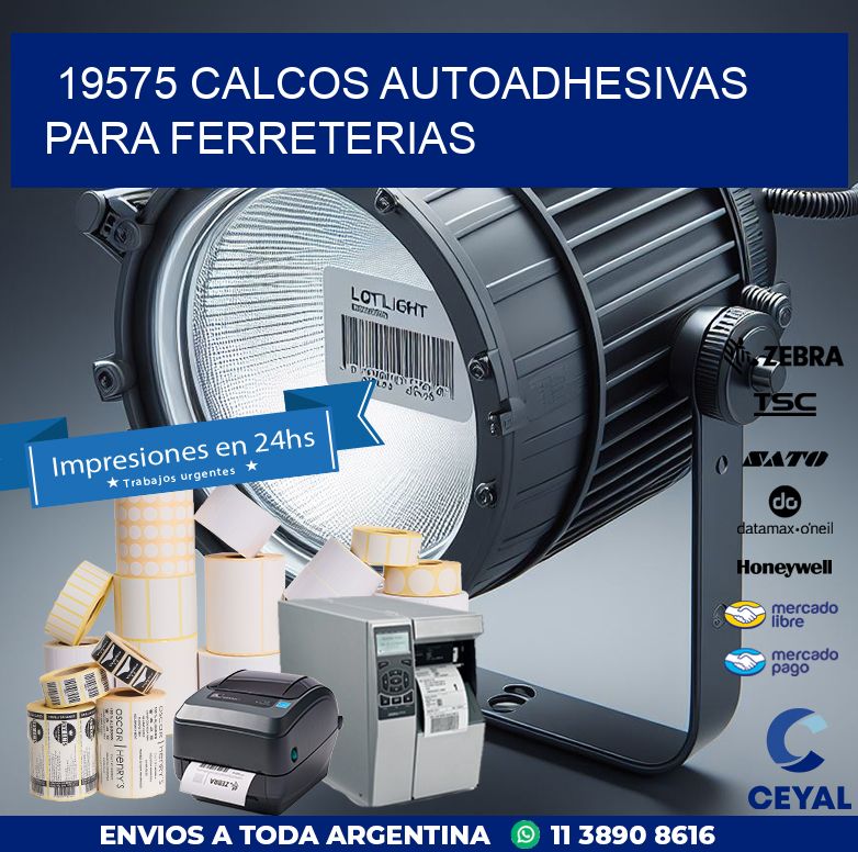 19575 CALCOS AUTOADHESIVAS PARA FERRETERIAS